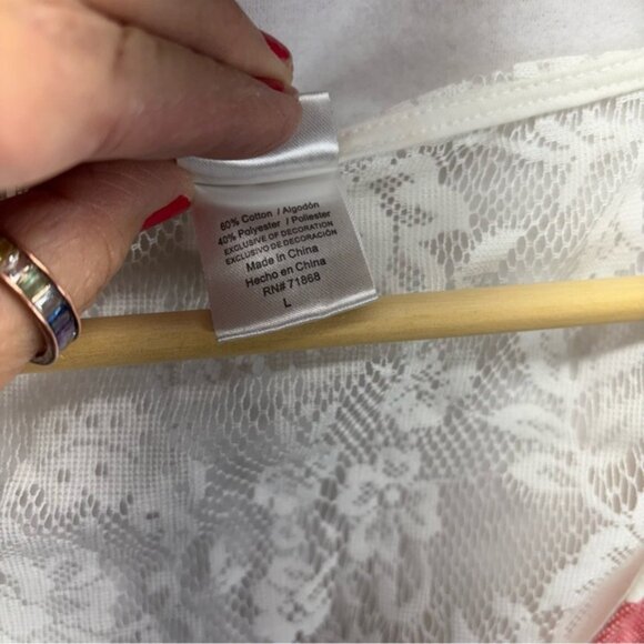 Freeze Blue and White‎ Crop Tank Top Relaxed Fit - Picture 3 of 5